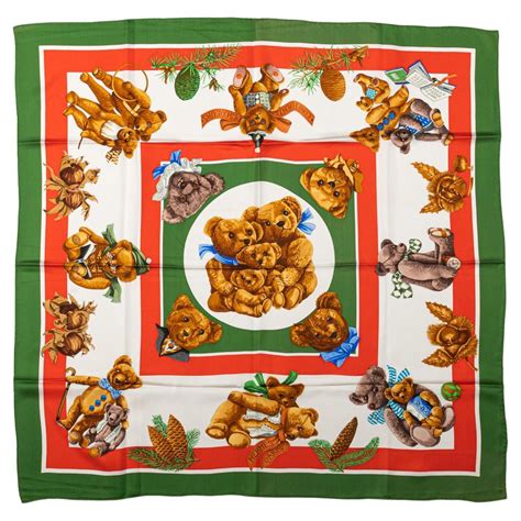 hermes teddy bear scarf